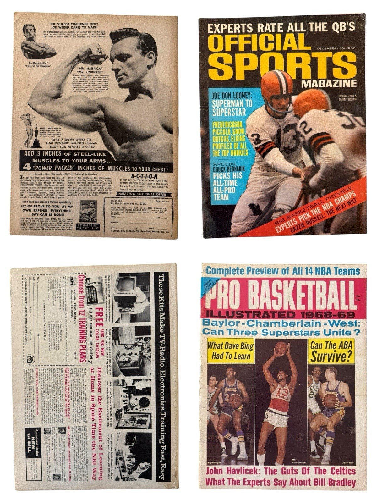 Vintage Sports Magazines Lot 1964–2004 Sports Illustrated College Kickoff 31pcs
