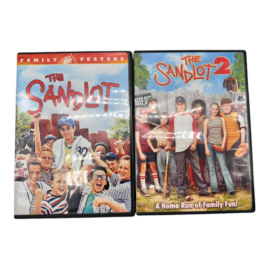 The Sandlot and The Sandlot 2 DVD Bundle 20th Century Fox Baseball Family Movies