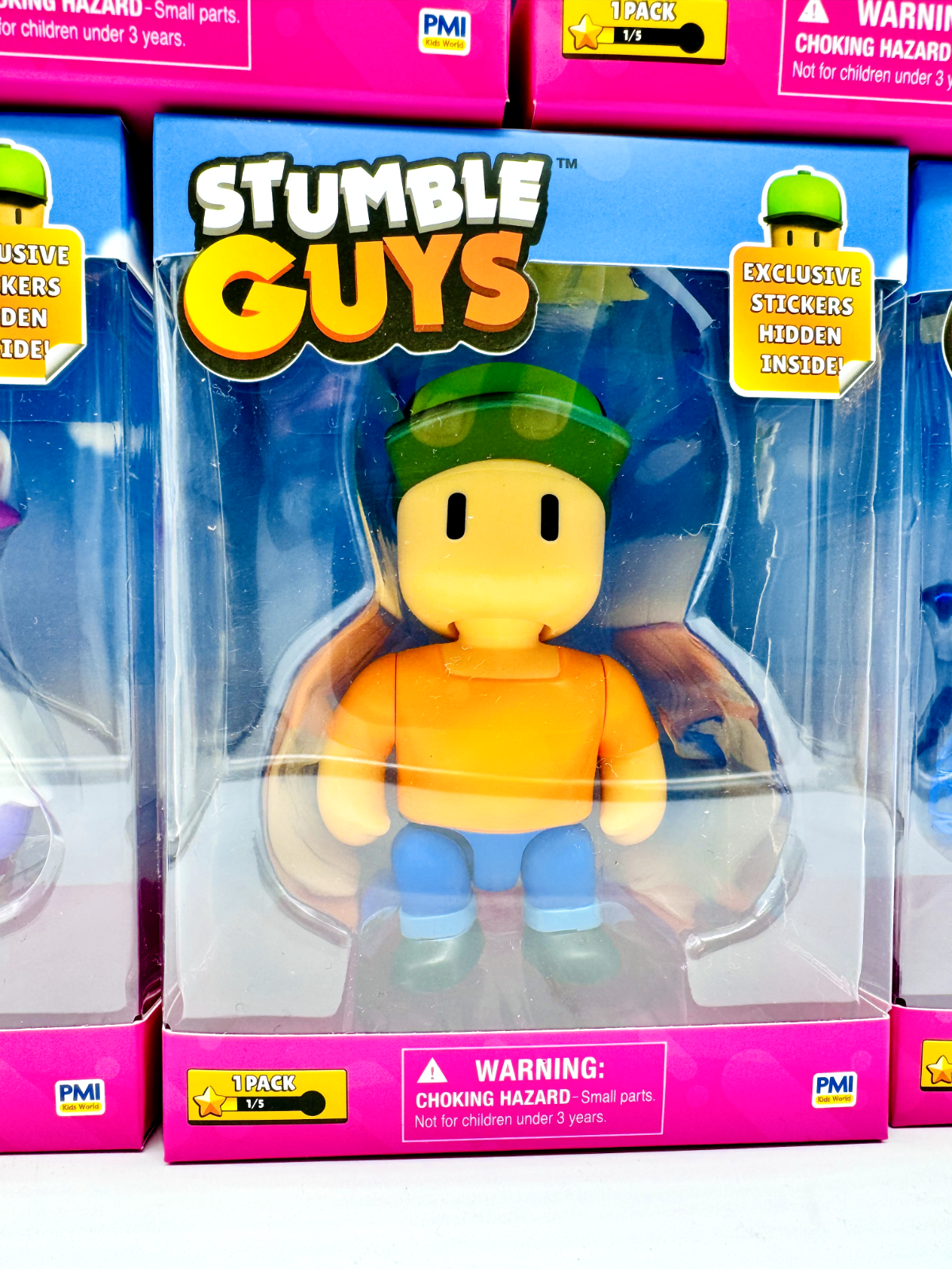 Stumble Guys Action Figure 5 Pack Set Mr Stumble Banana Guy Cereal Killer PMI