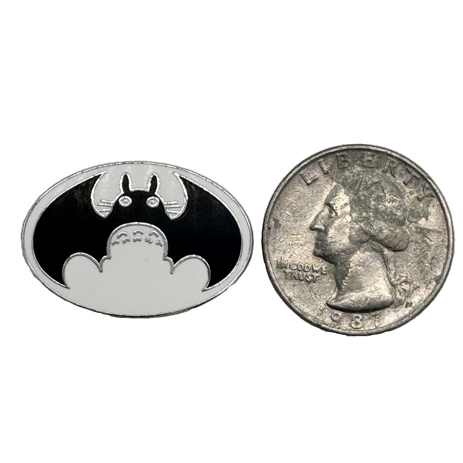 Totoro x Batman Mashup Logo Enamel Pin
