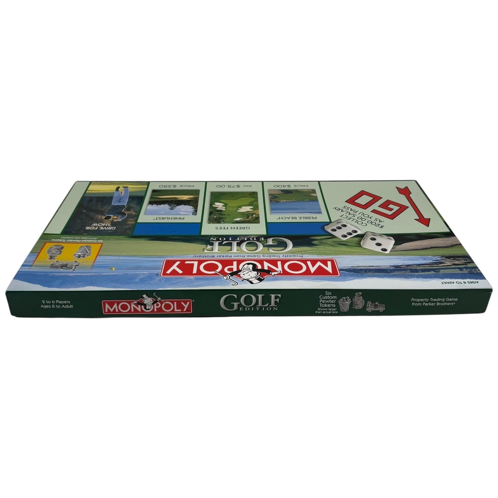 Monopoly Golf Edition Board Game Parker Brothers USAopoly Complete Pebble Beach