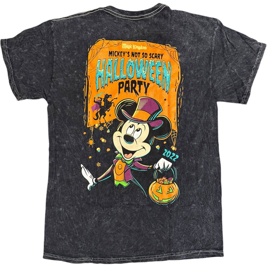 Disney World 2022 Mickey's Not So Scary Halloween Party Glow Tee Black • Medium