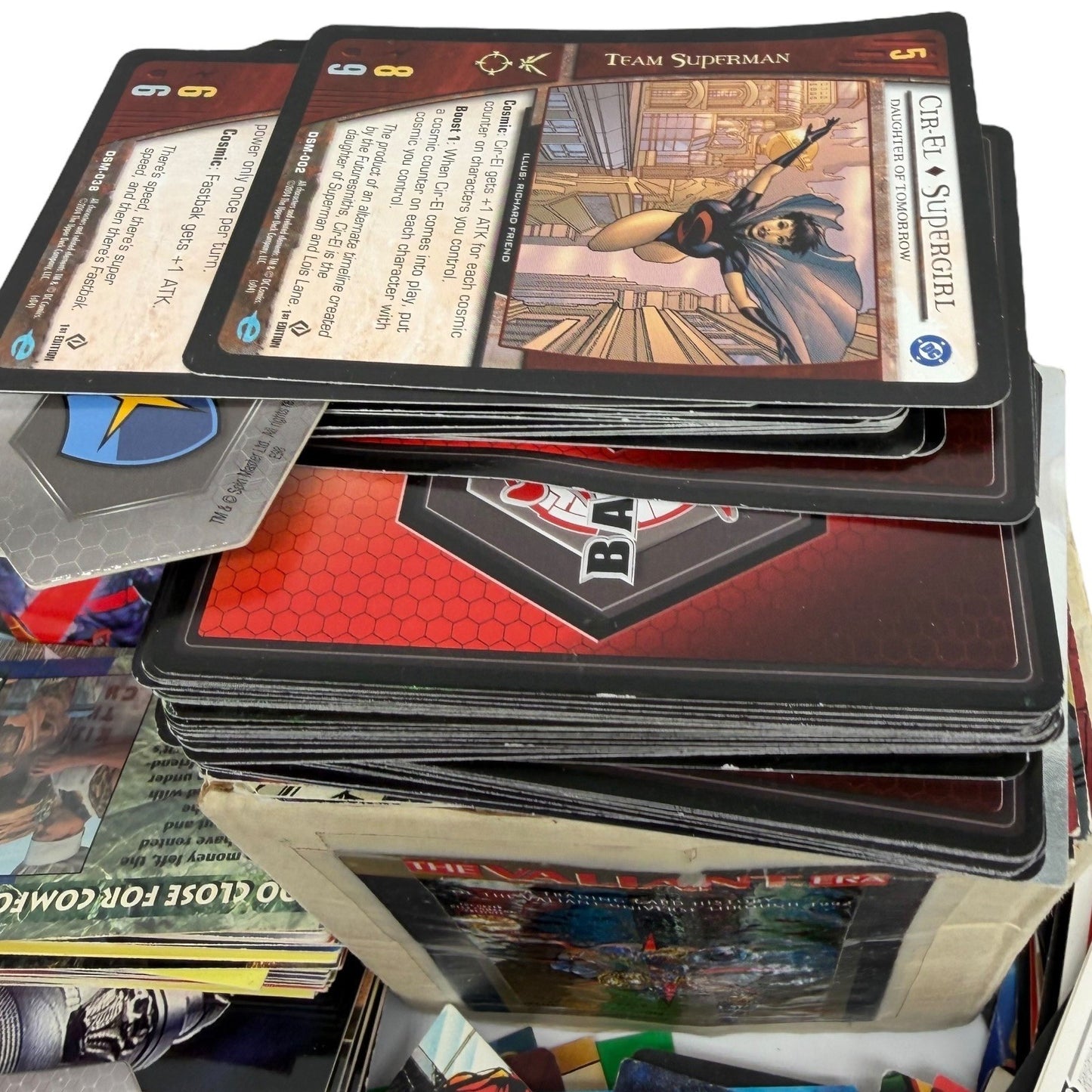 Mixed Lot Trading Cards Marvel Valiant DC Pokemon Digimon Image Impel Skybox