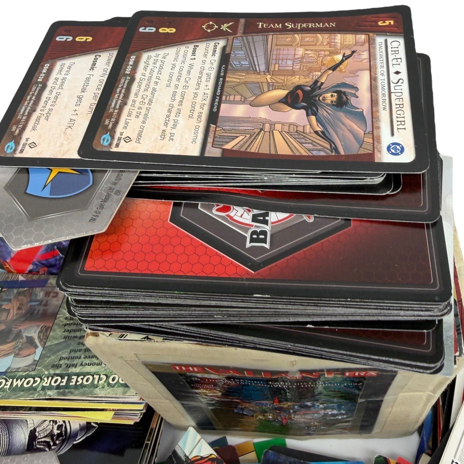 Mixed Lot Trading Cards Marvel Valiant DC Pokemon Digimon Image Impel Skybox