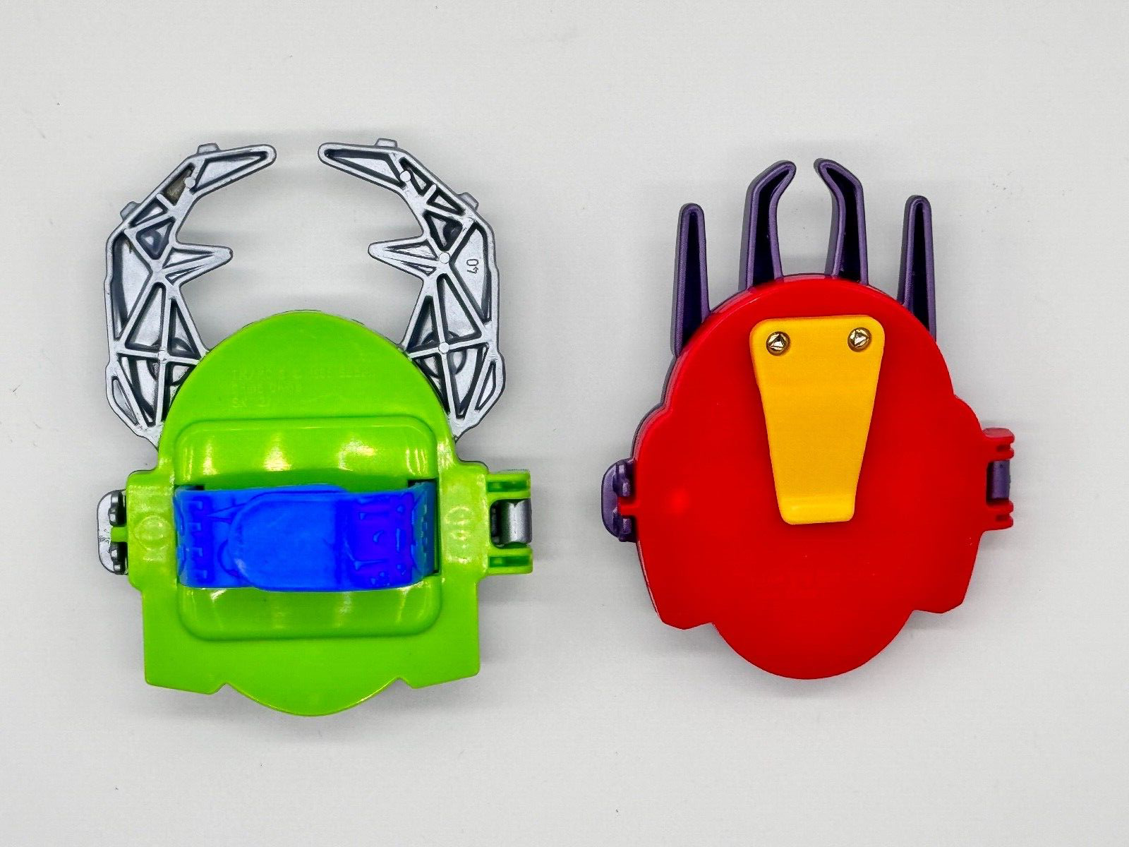 2 McDonalds 1996 Sabans Beetle Borgs Happy Meal Toys Beetleborgs