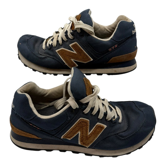New Balance 574 Classics ML574BPN Men's Size 8 Blue Sneakers Vintage Style