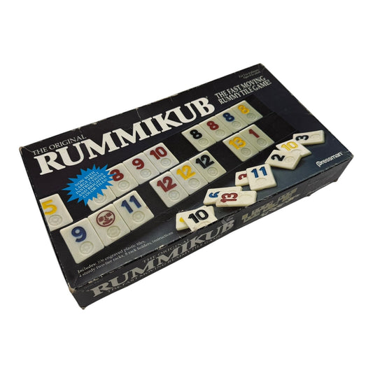 Rummikub Tile Game 1990 Pressman – Vintage Rummy Set with Box