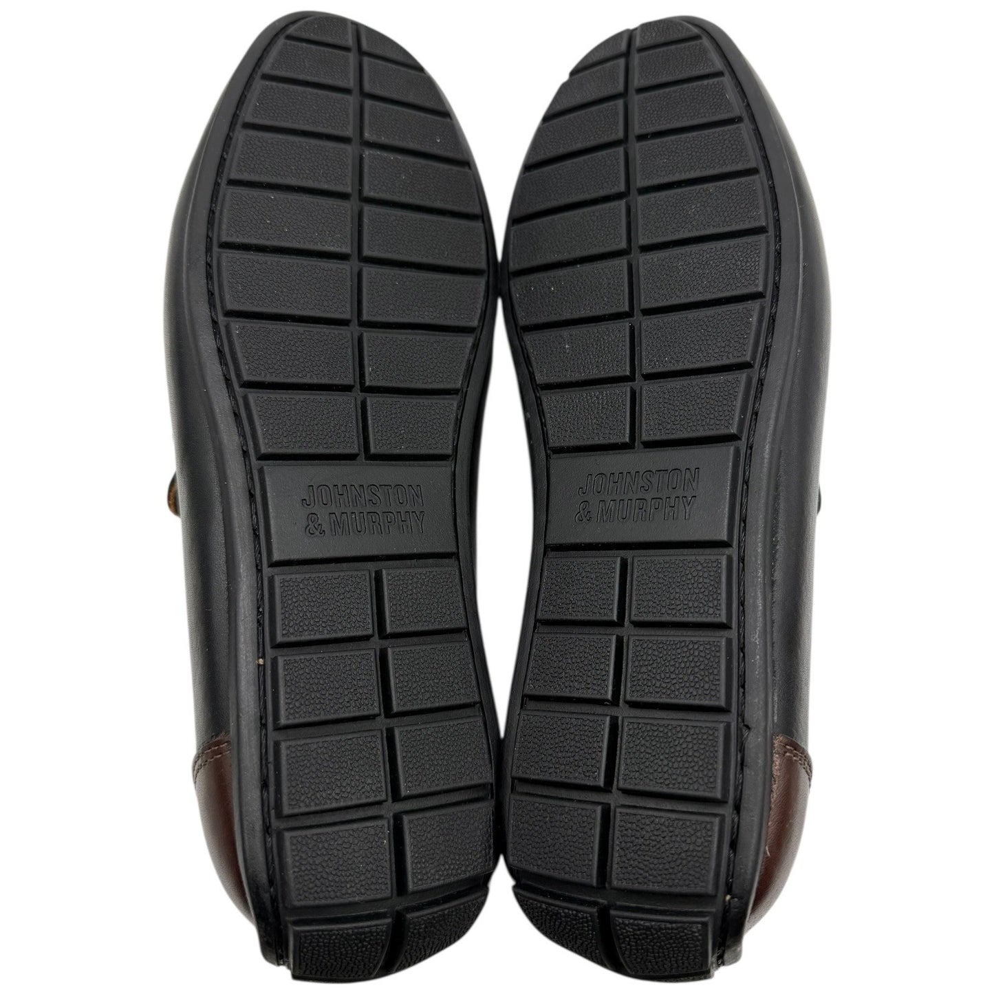 Johnston & Murphy Mens Penny Loafer Driving Shoes Black Brown Leather Size 8.5 M