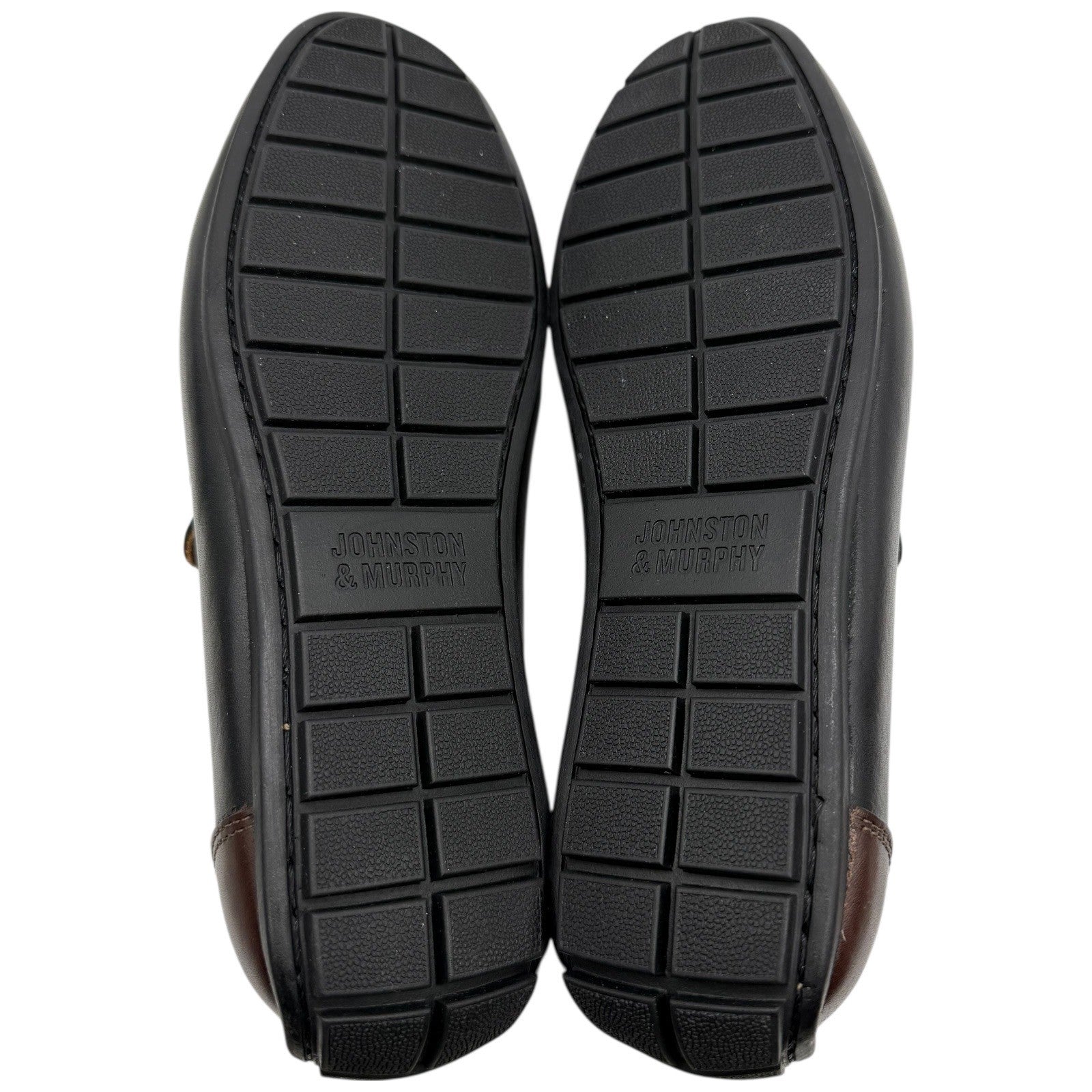 Johnston & Murphy Mens Penny Loafer Driving Shoes Black Brown Leather Size 8.5 M