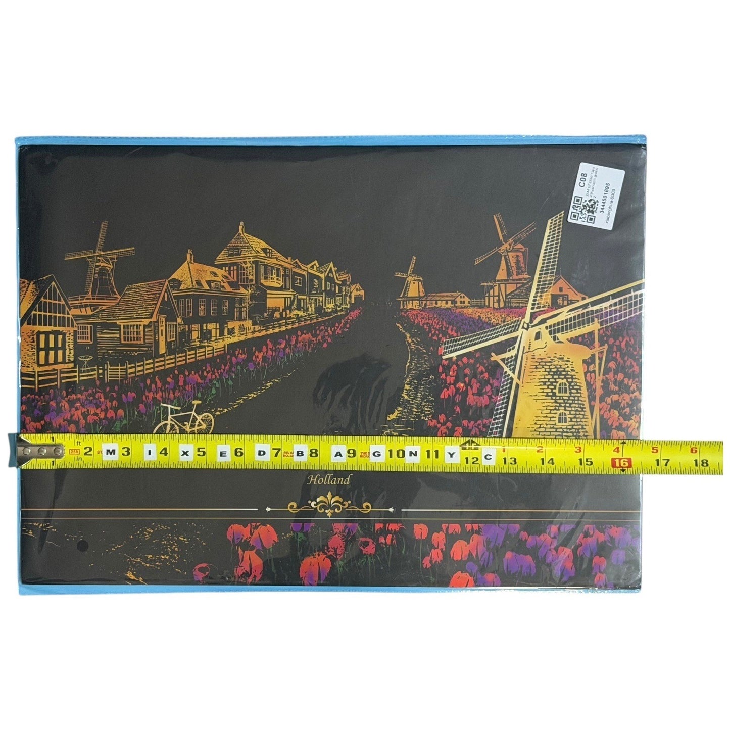 Lot of 14 Scratch Art Boards Colorful City Night View – Mixed Set No Stylus