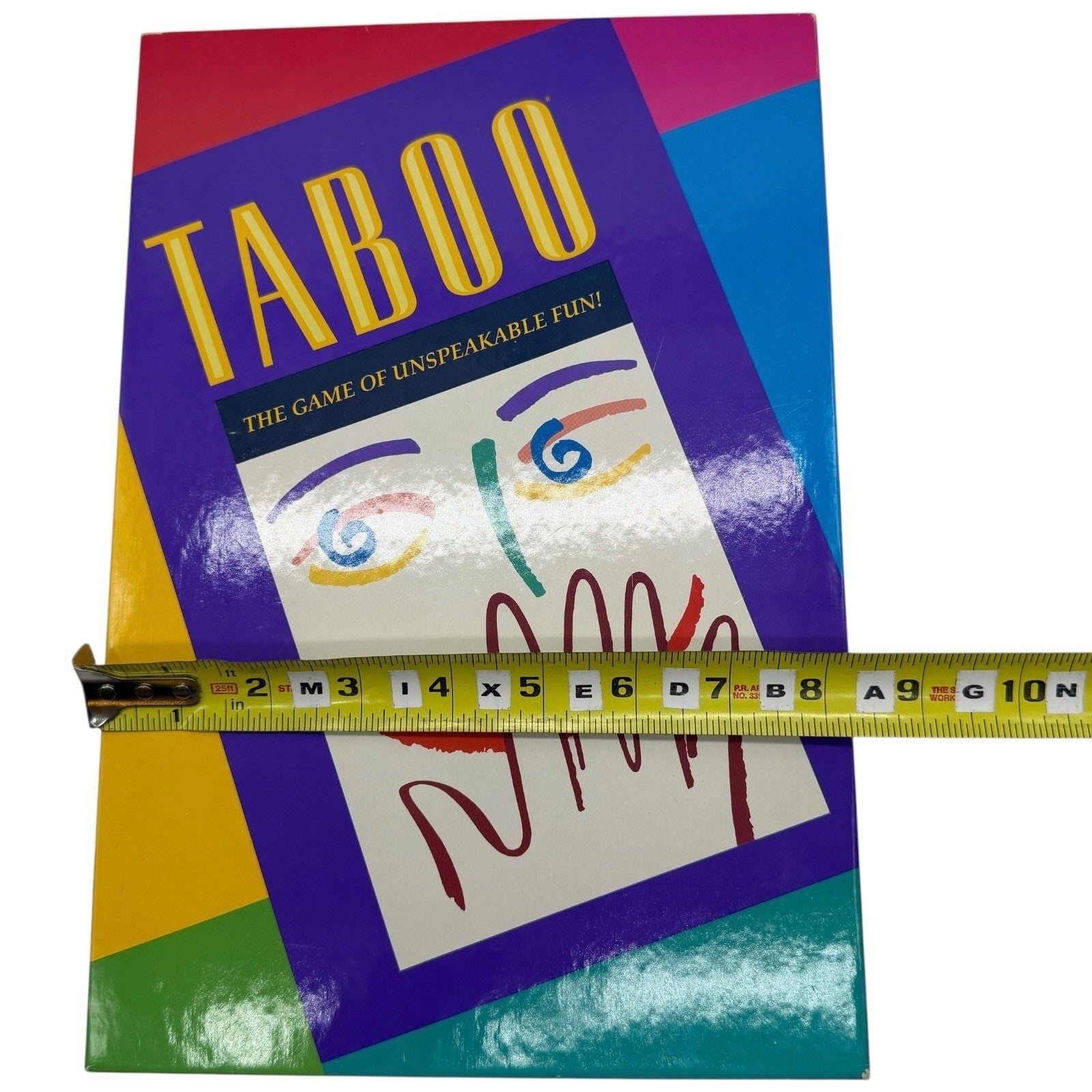 Taboo The Game of Unspeakable Fun Milton Bradley 1989 Vintage Party Game 4015