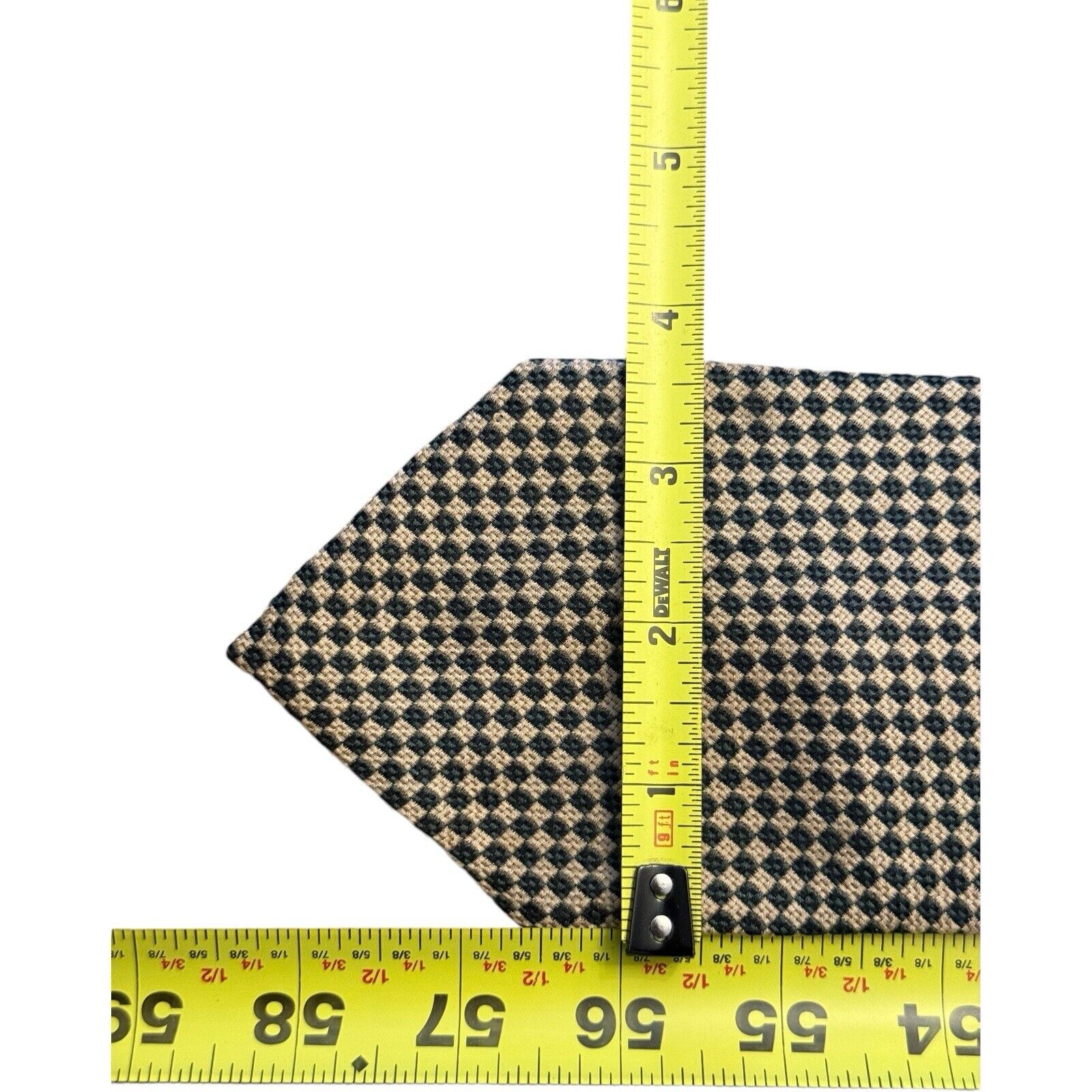 Vintage Andrew Roberts Olive & White Checkered Silk Tie – Classic Style