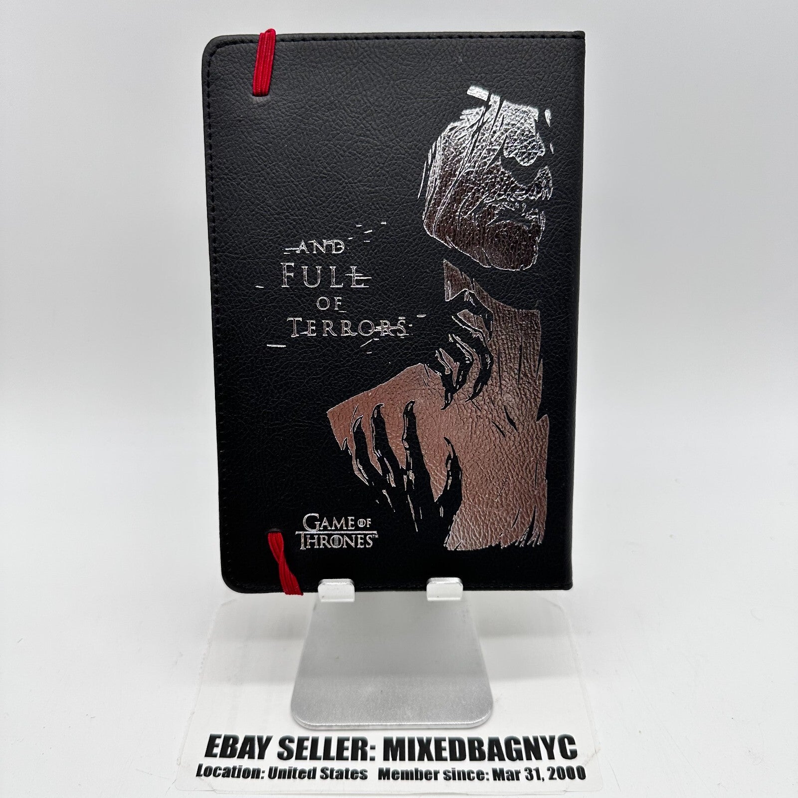HBO's Game Of Thrones Black Silver Journal Memo Book Melisandre White Walker