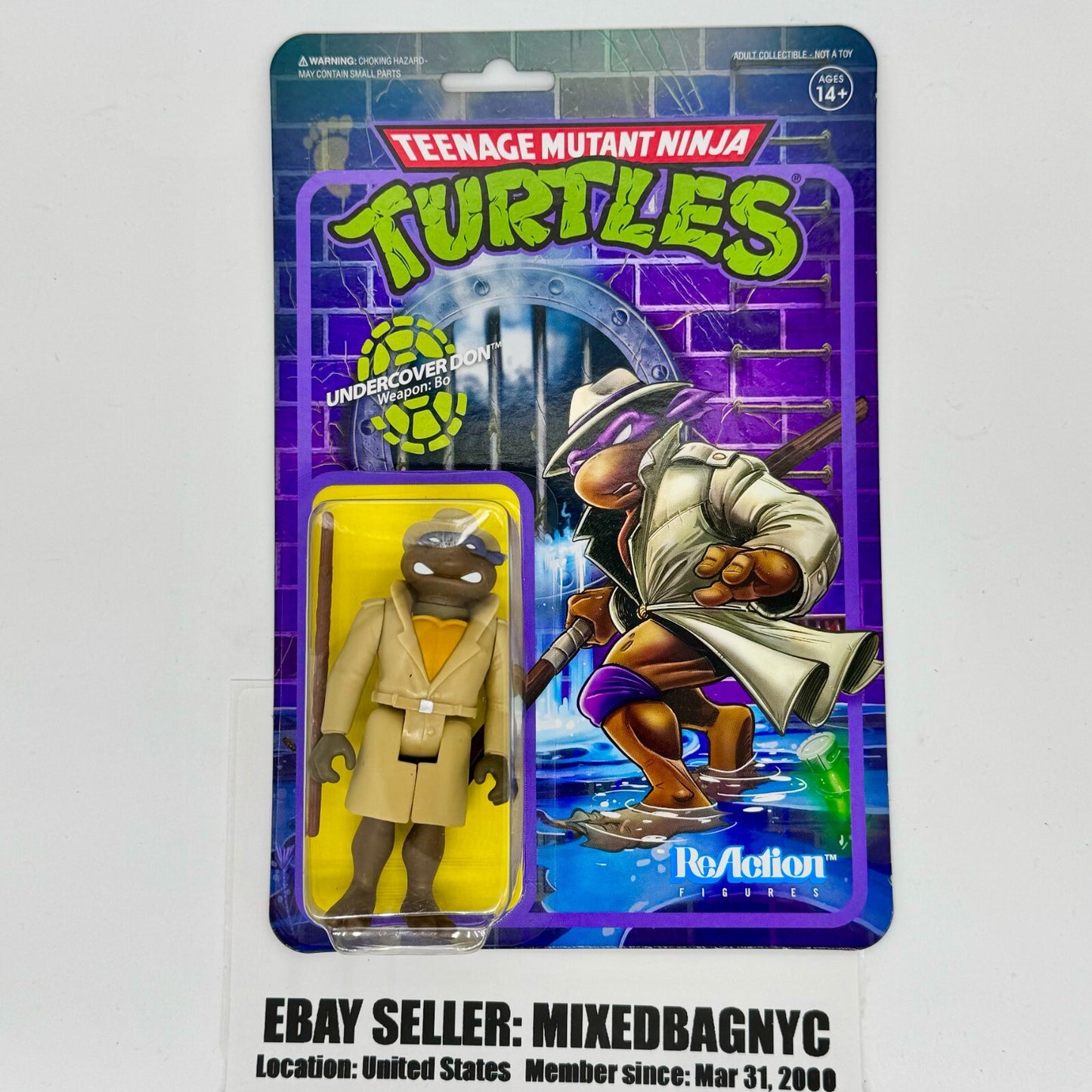 Teenage Mutant Ninja Turtles Bundle 3pcs RaSuper 7 ReAction Figures