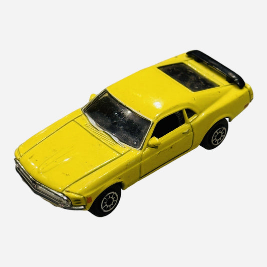 Welly 1970 Ford Mustang Yellow 1:64 Scale Vehicle #2223 Loose