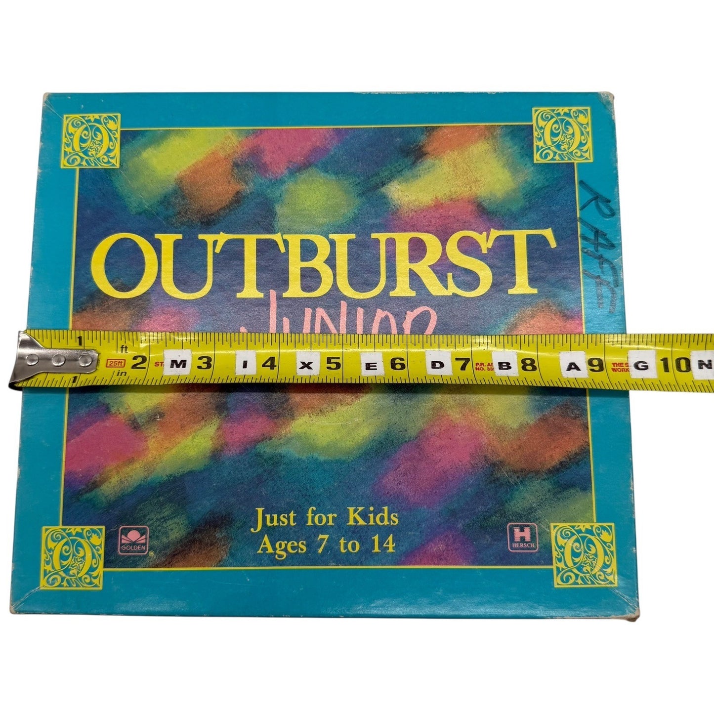 Vintage 1989 Outburst Junior Board Game Hersch and Company Ages 7 to 14 4253
