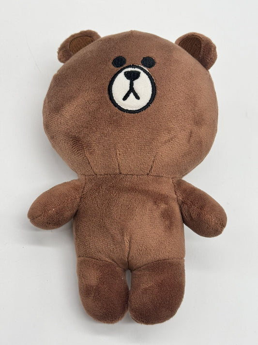Line Friends Brown Bear Plush Stuffed Animal Toy Brown Small