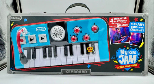 Little Tikes My Real Jam Keyboard with Microphone and Keyboard Case