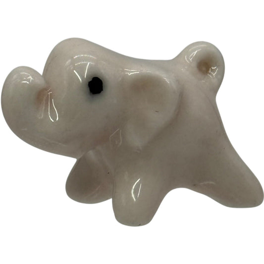 Elephant Figurine Miniature Ceramic Animal Collectible Decor Cute Small