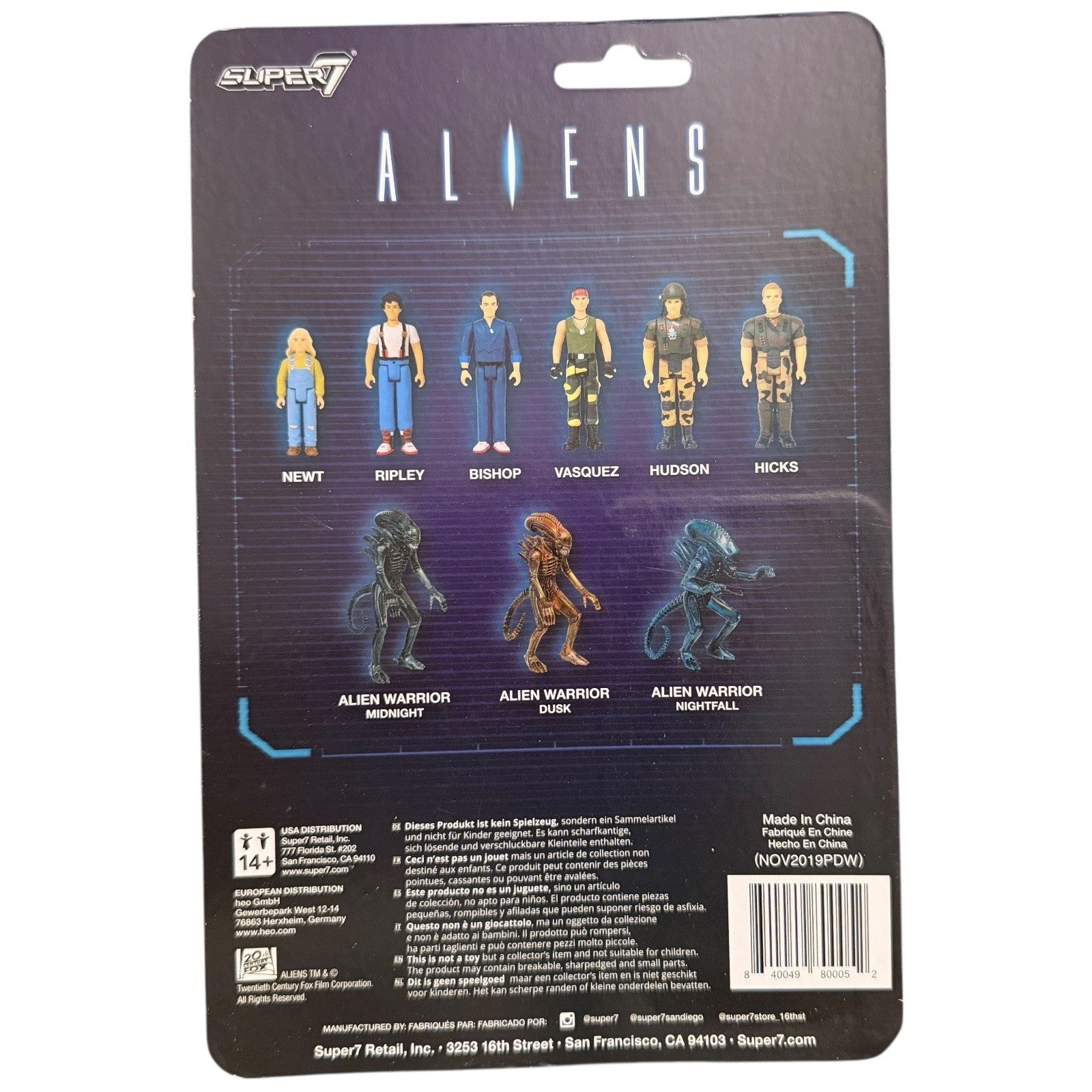 Aliens ReAction Ripley Action Figure 3.75 Inch Scale Super7 Weyland Corp