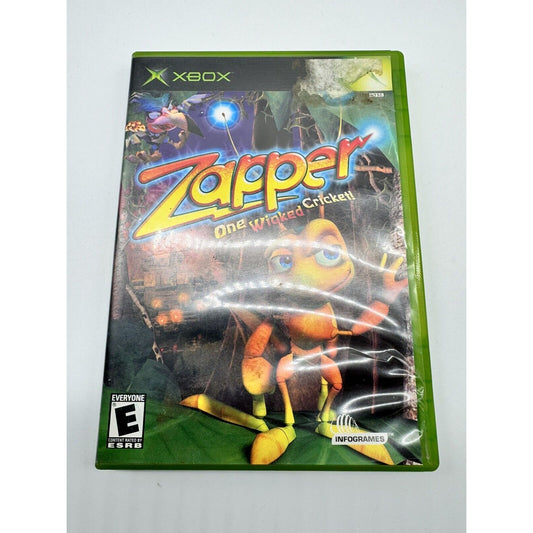 Zapper: One Wicked Cricket (Microsoft Xbox, 2002) Complete w/ Manual