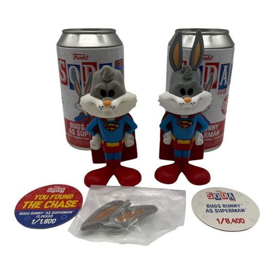 Funko SODA: Bugs Bunny as Superman (Flocked Chase) (LE 1,600) and Common