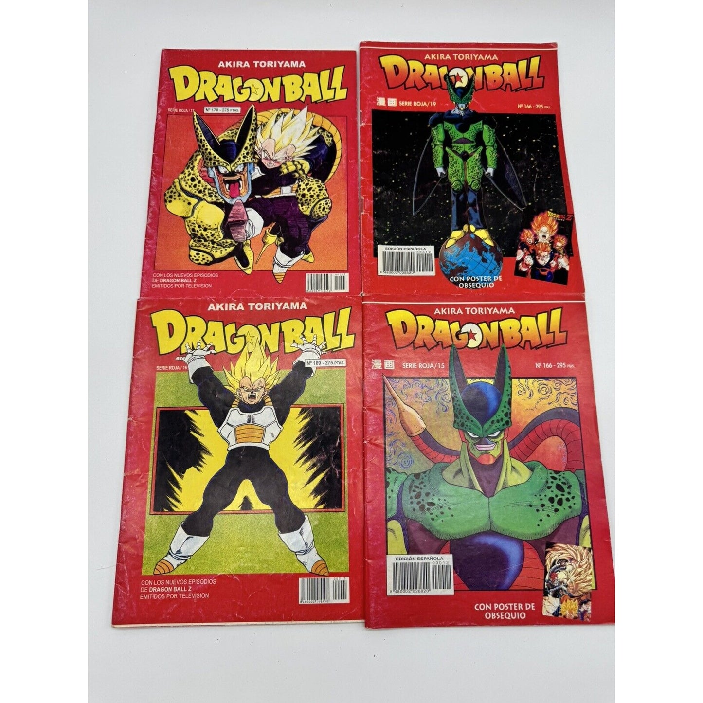 Rare Dragon Ball Series Red Comic Manga  / Akira Toriyama Eps TV HTF 15 Books