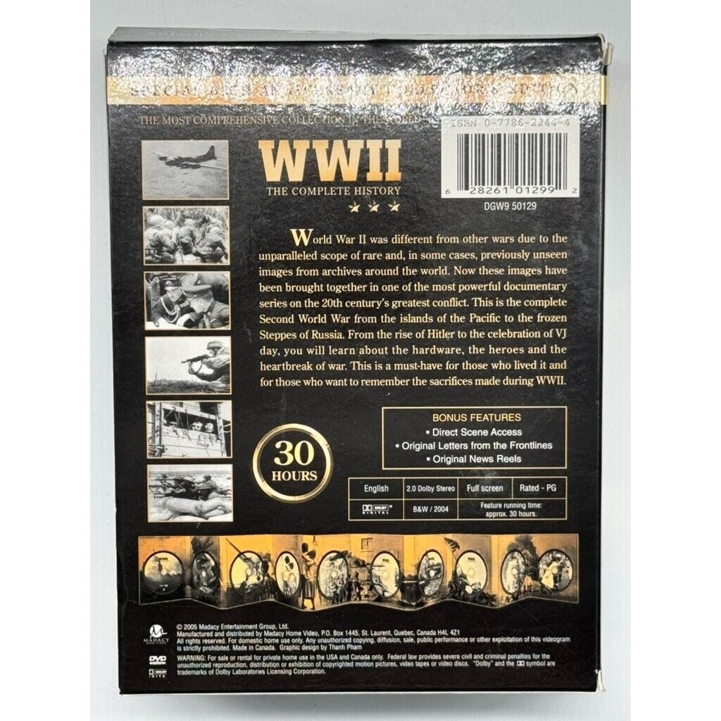 WWII: The Complete History 60th Anniversary Collector's DVD 10-Disc Se –  Mixed Bag