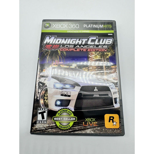 Midnight Club Complete Edition Xbox 360 Platinum Hits