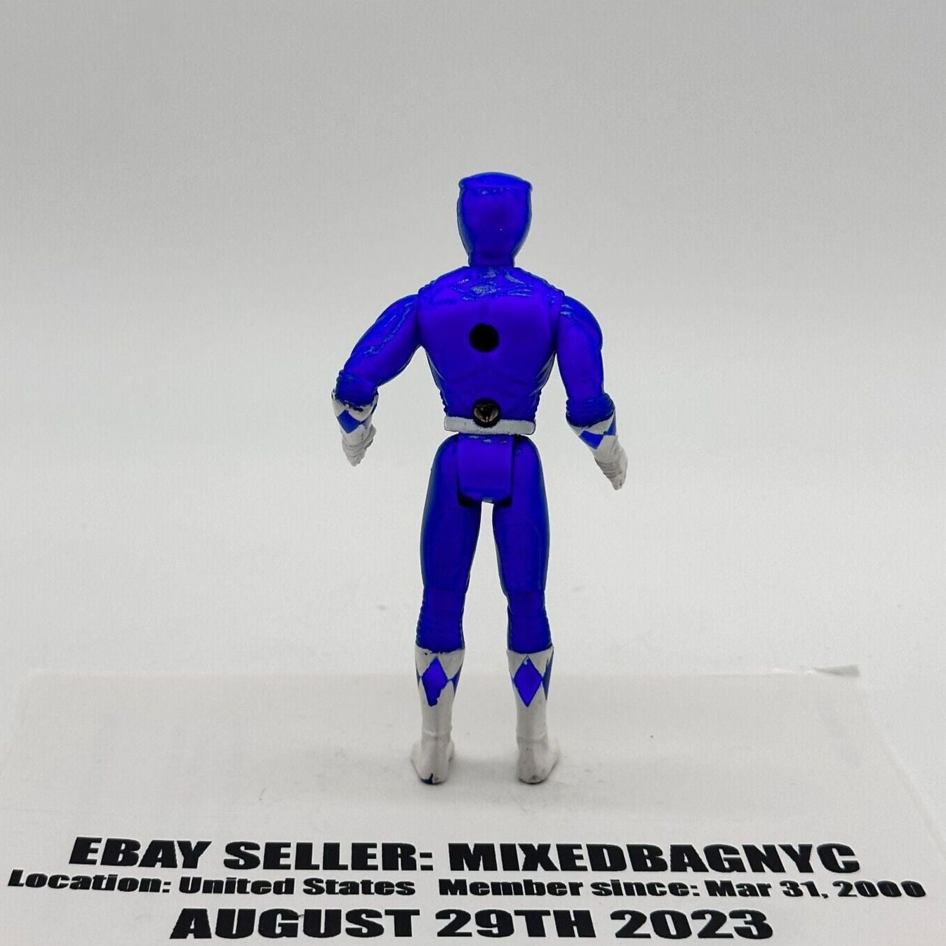 BLUE POWER RANGER Saban 4" Action Figure 1995 Mighty Morphin Power Rangers