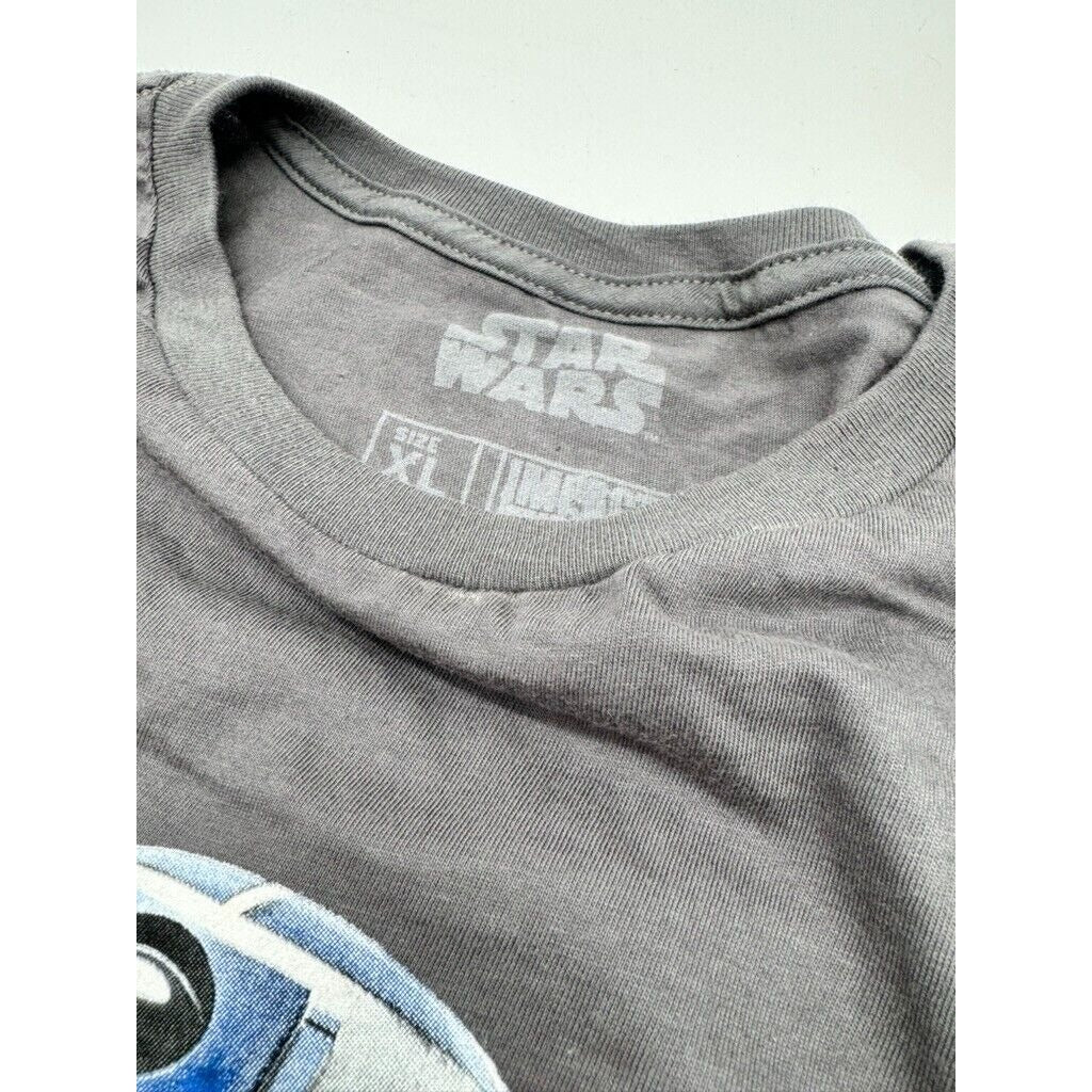 Star Wars R2D2 Classic Gray T-Shirt New Sz XL