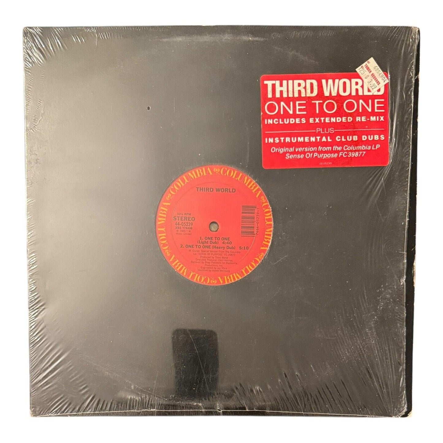 Third World-One To One-12"Single-Vinyl Record-Columbia-4405239