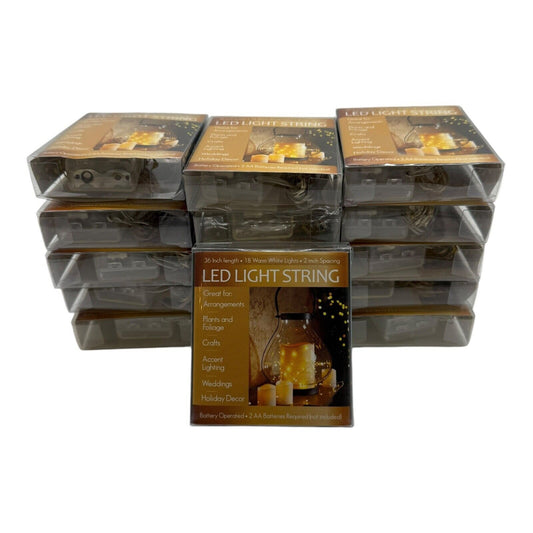 Nantucket LED Light String 18 Mini Lights 36" String Battery Operated (16 Lot)