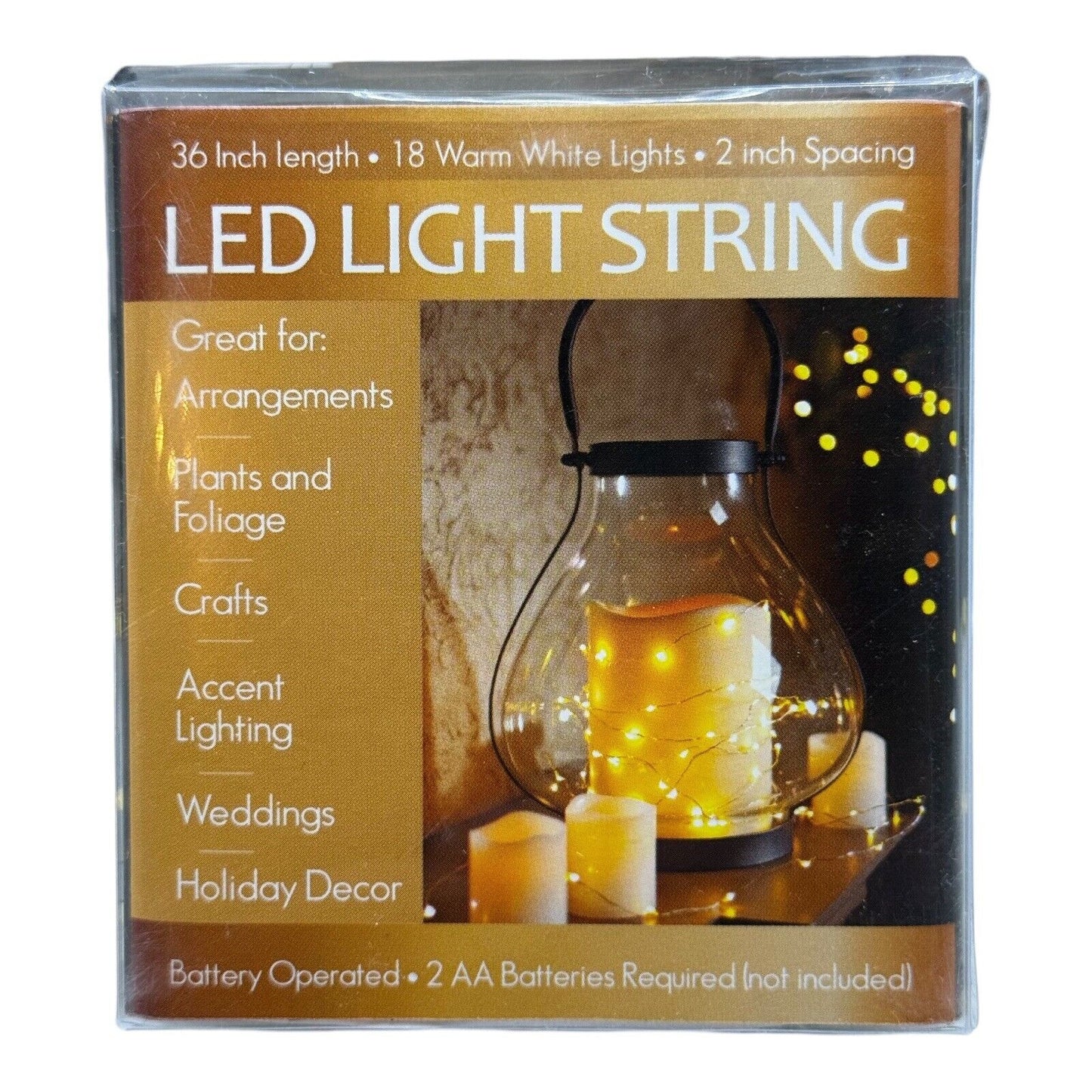 Nantucket LED Light String 18 Mini Lights 36" String Battery Operated (16 Lot)