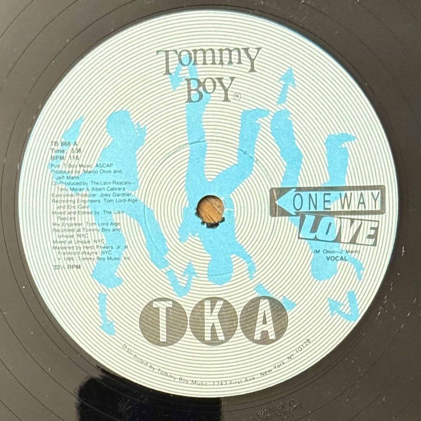 TKA – One Way Love 1986 12" Single TB 866