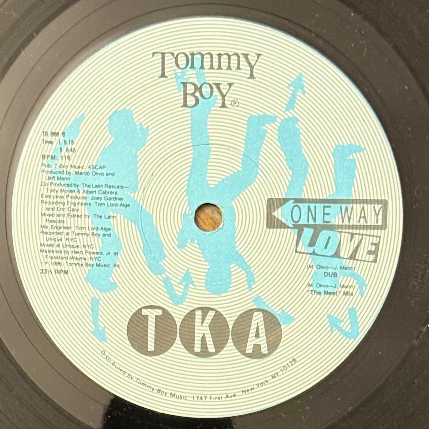 TKA – One Way Love 1986 12" Single TB 866