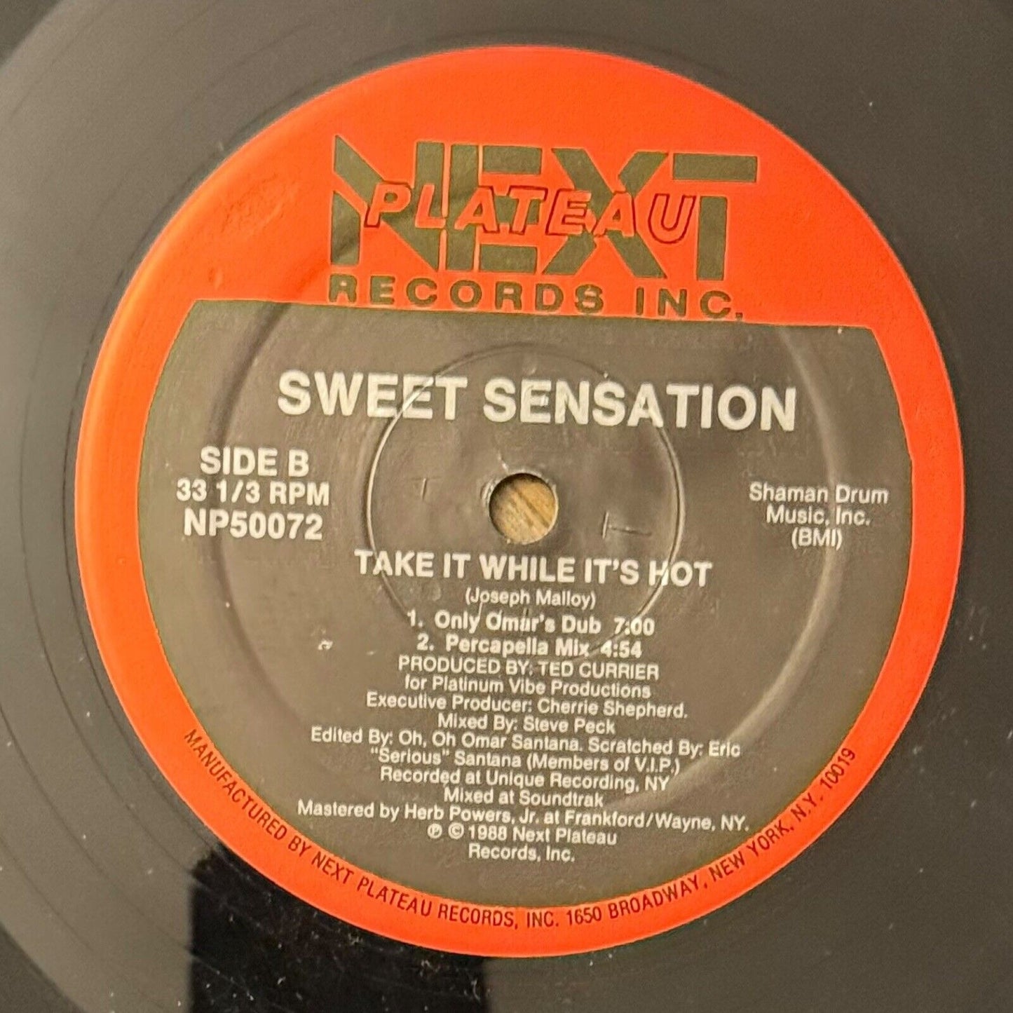 Sweet Sensation Take It While It’s Hot 12″ 1988 NP 50072 Vinyl Record