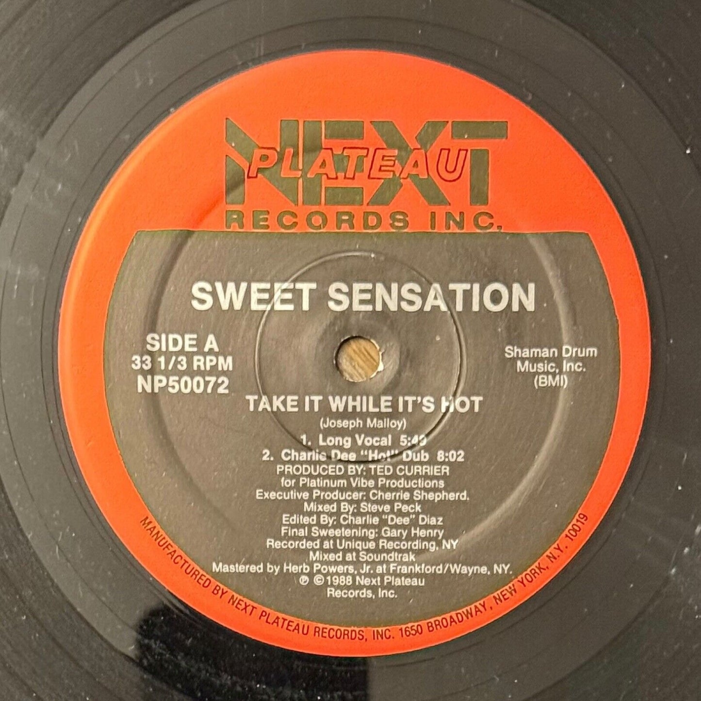 Sweet Sensation Take It While It’s Hot 12″ 1988 NP 50072 Vinyl Record