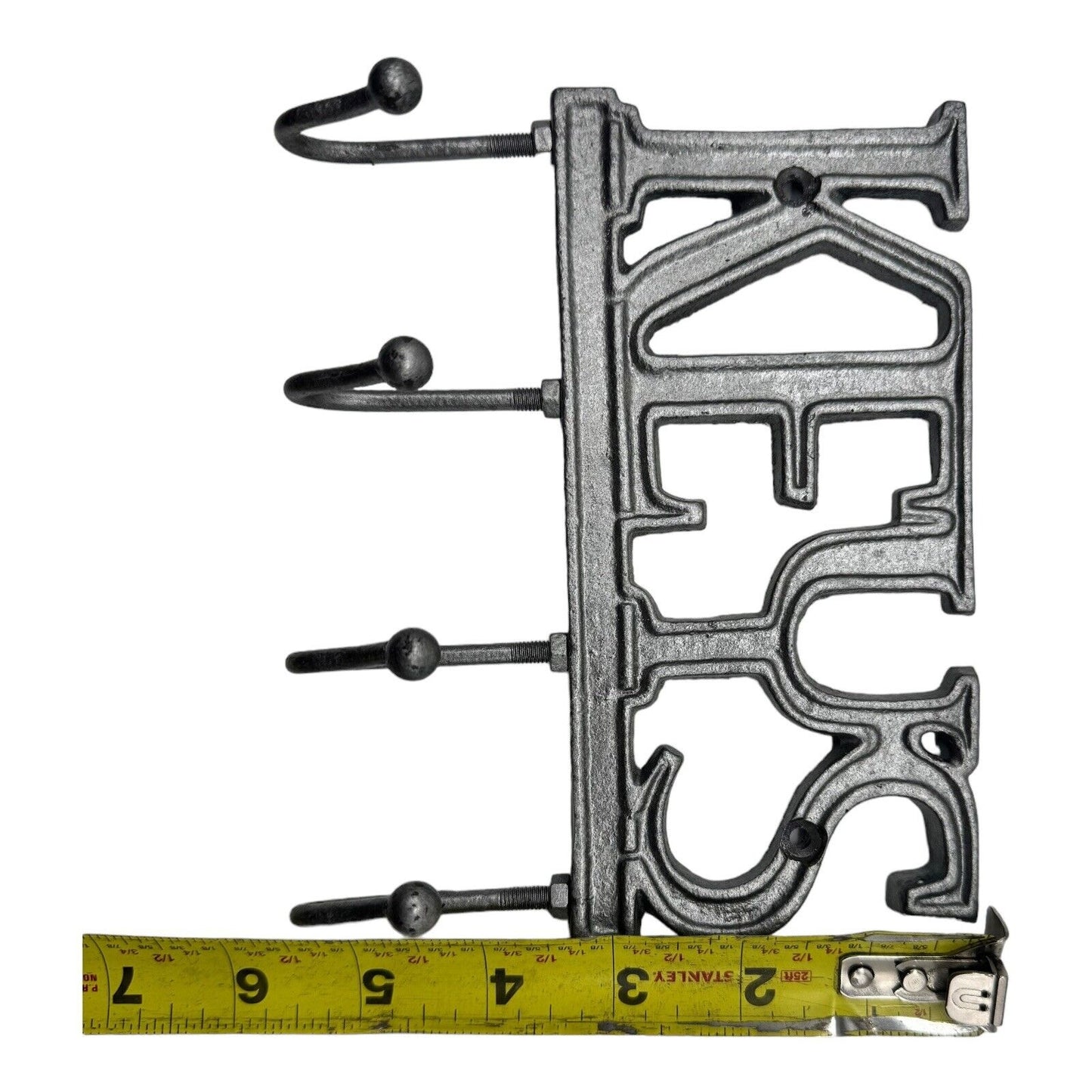 Key Holder for Wall - Decorative Farmhouse Rustic Iron Wall Mount Key Organizer