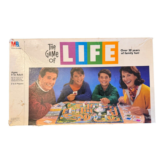 Vintage 1991 Milton Bradley The Game of Life Board Game