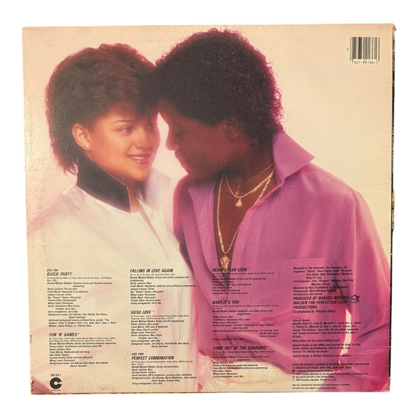 Stacy Lattisaw & Johnny Gill Perfect Combination Vinyl Lp 1984