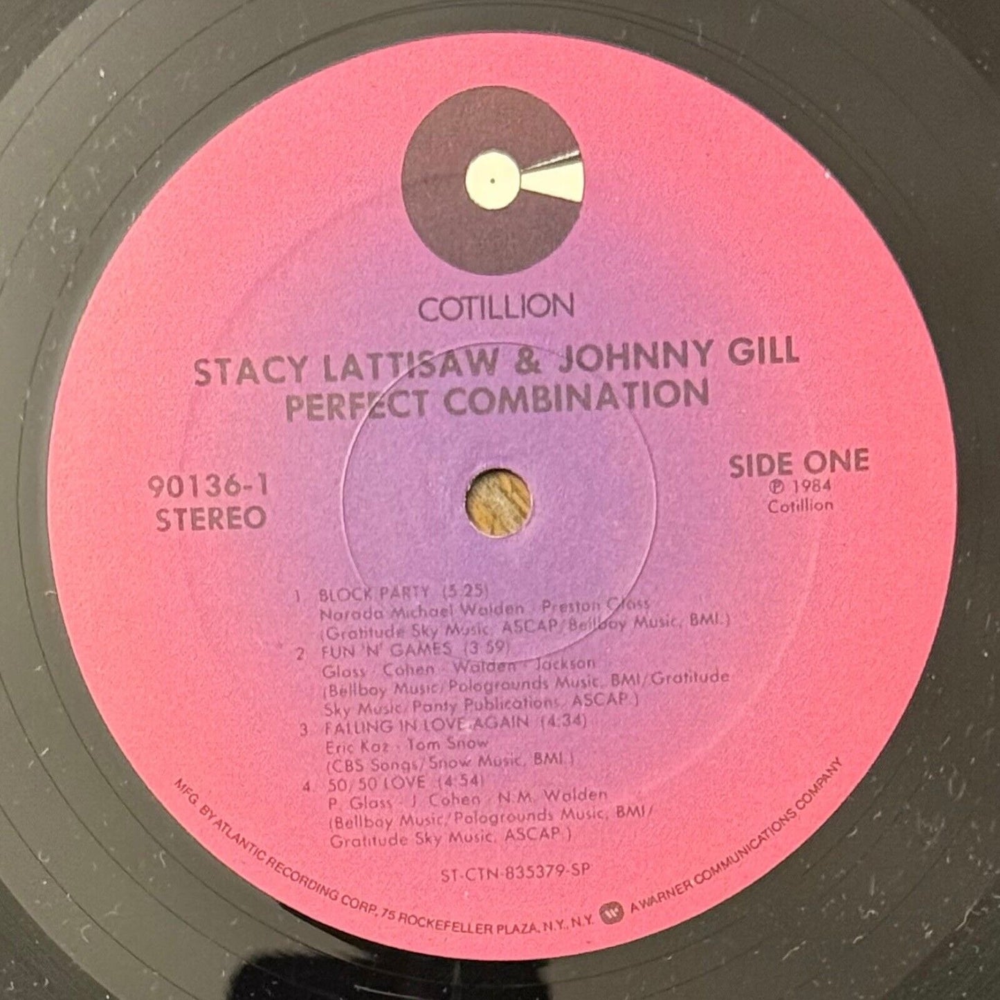 Stacy Lattisaw & Johnny Gill Perfect Combination Vinyl Lp 1984