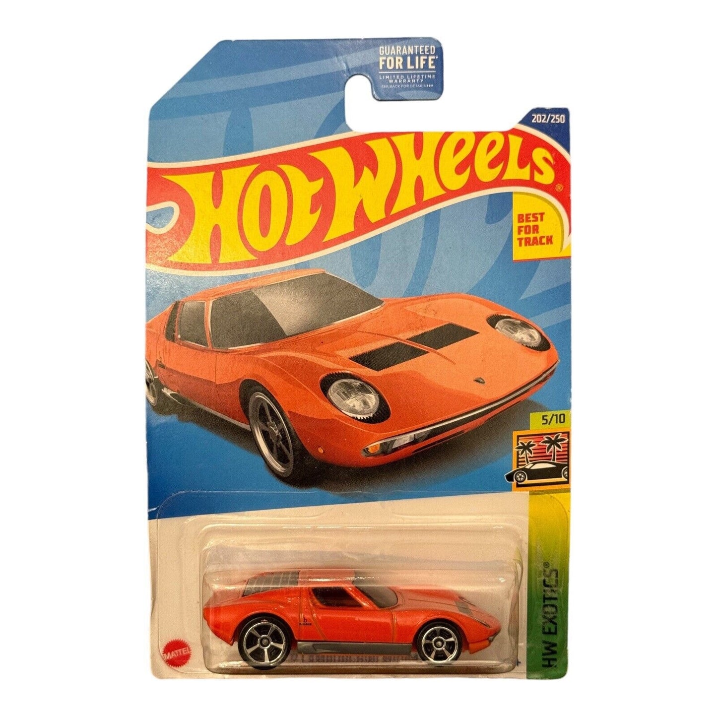 Hot Wheels 2021 Exotics '71 Lamborghini Miura SV Orange