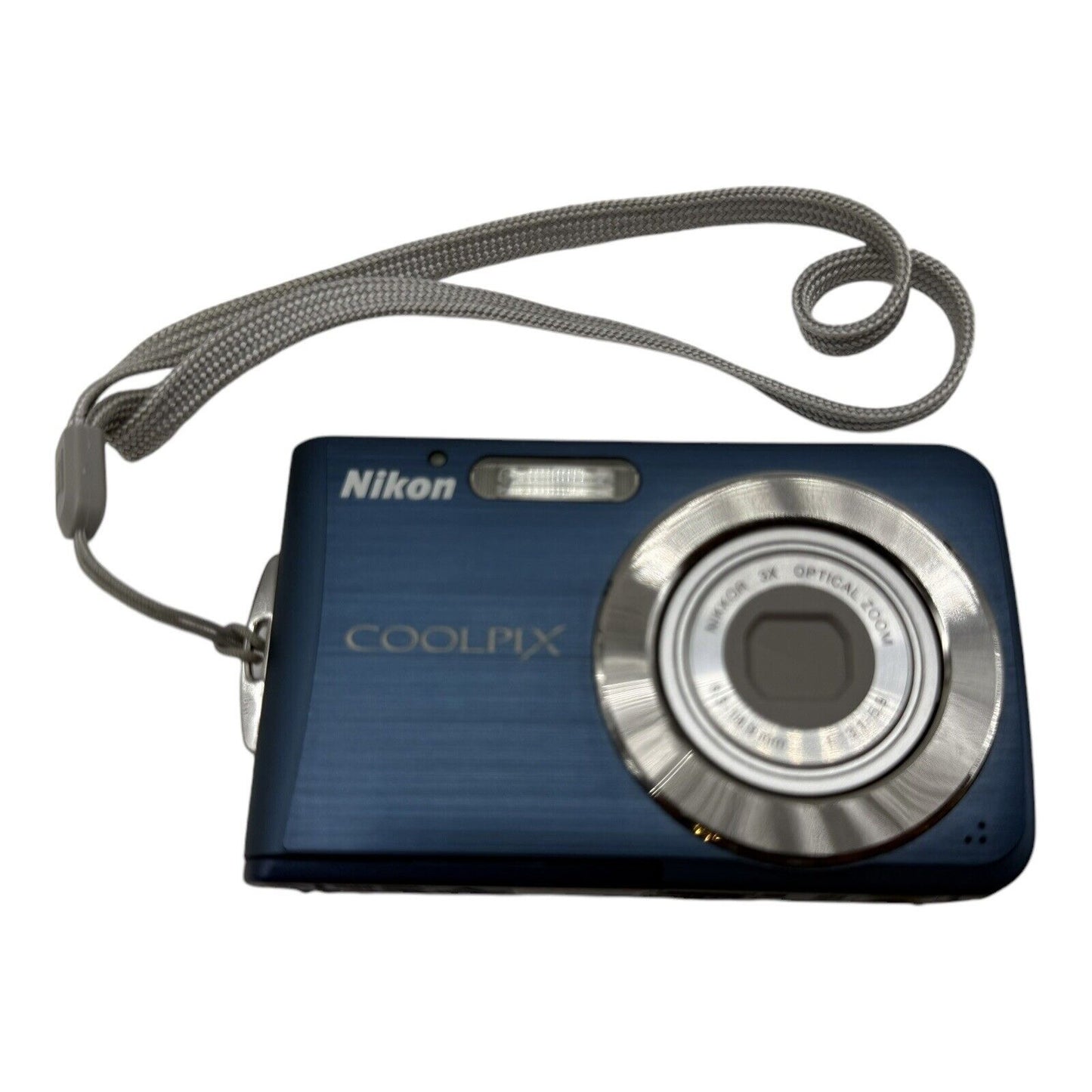 Nikon COOLPIX S210 8.0MP Digital Camera in Blue + Battery, Charger, Cables & SD