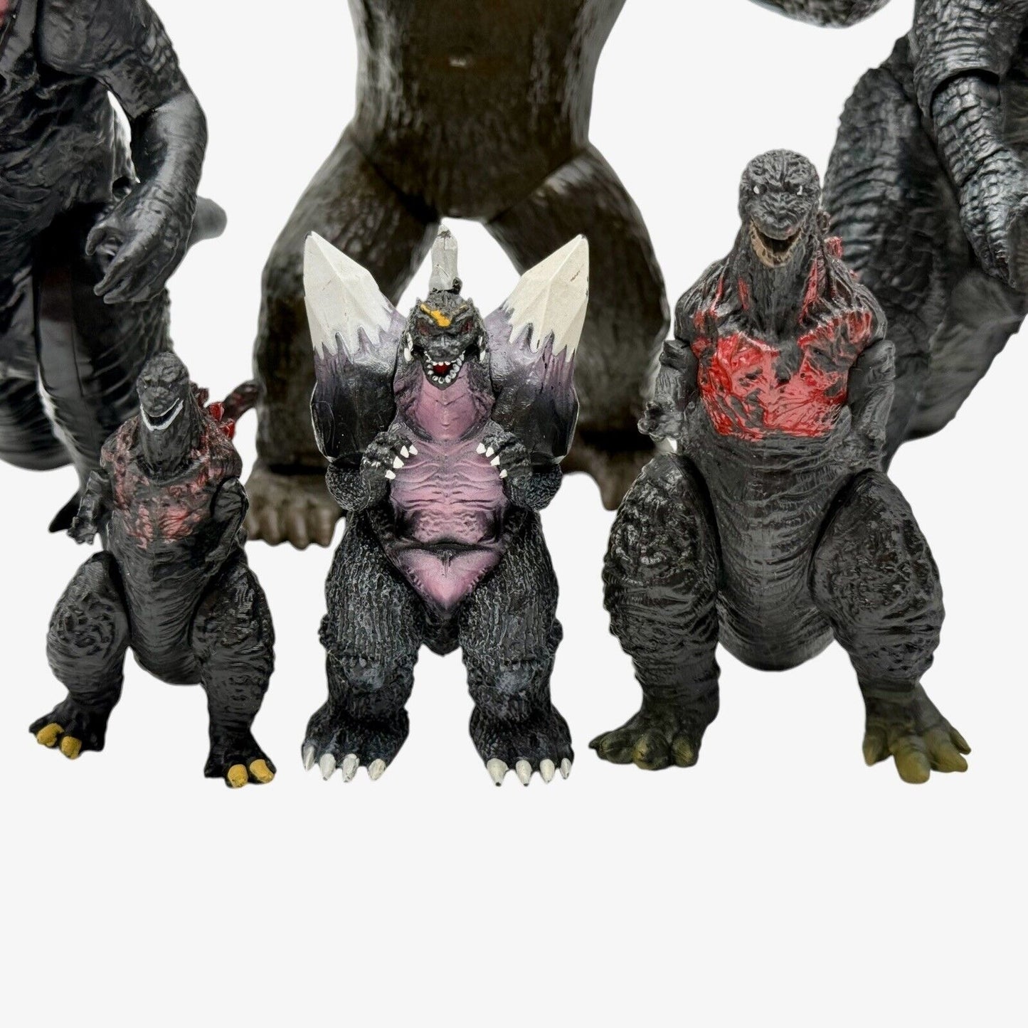 Lot of 6 Godzilla & King Kong Figures - Vintage & Modern Collection