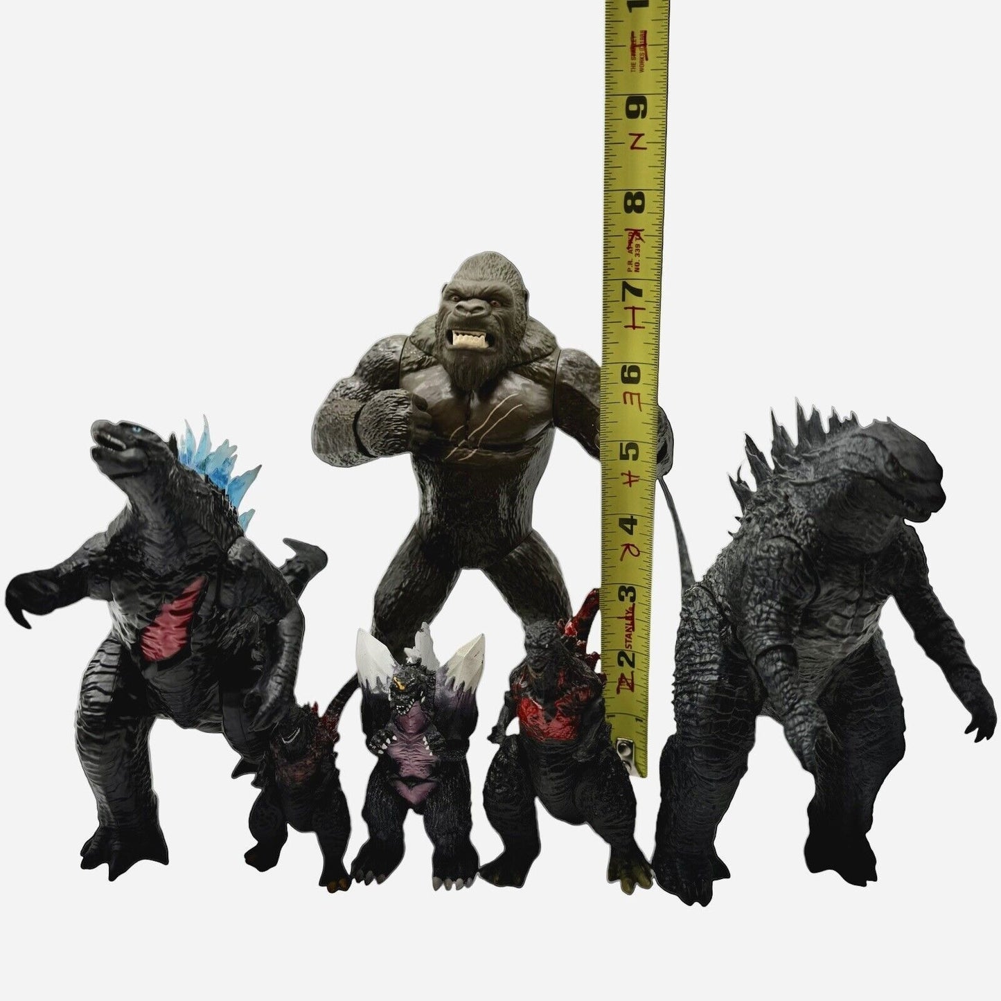 Lot of 6 Godzilla & King Kong Figures - Vintage & Modern Collection