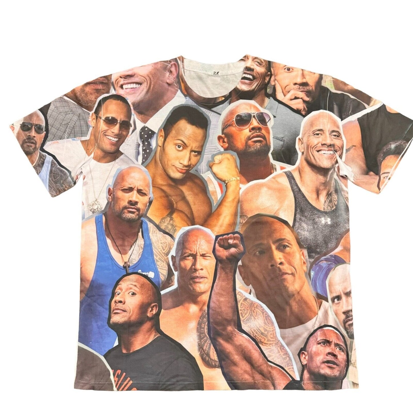 Dwayne "The Rock" Johnson Photo Collage T-Shirt