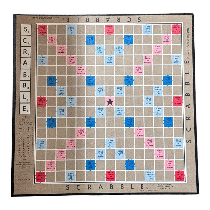 Rare Vintage Scrabble Board Games Bundle - 1976 and 1968 Editions