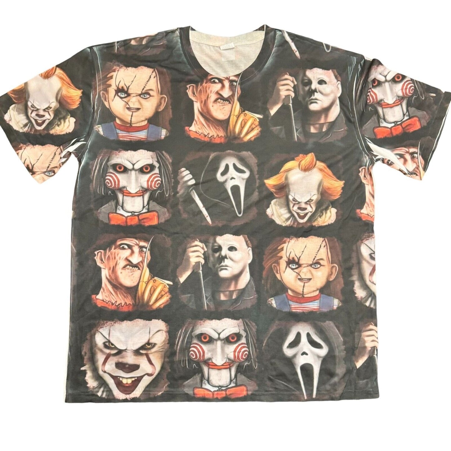 Horror Squad T-Shirt Movie Characters Halloween Spooky Season Tee