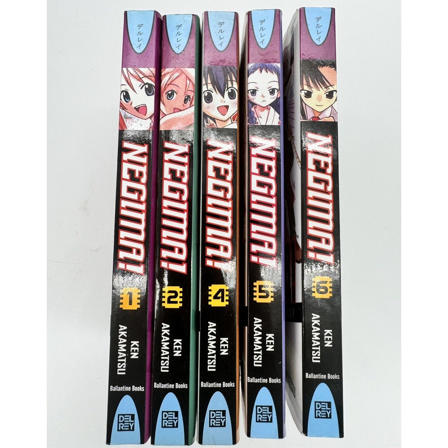 Negima! Manga Volumes 1 2 4 5 6 - Del Rey - Ken Akamatsu Lot Set